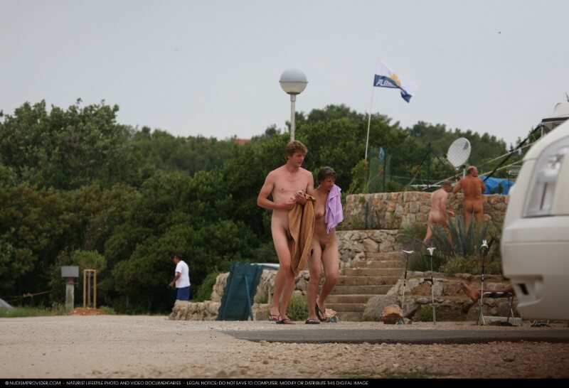 Nudism Family Indian Summer Painting photo gallery - Naturism and nudism