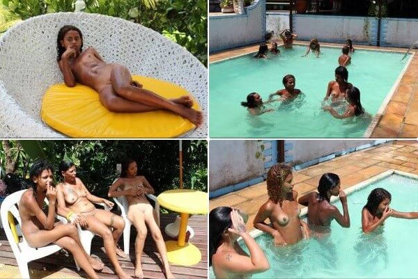 Brazil Pool Sunbath photos - Naturism and nudism