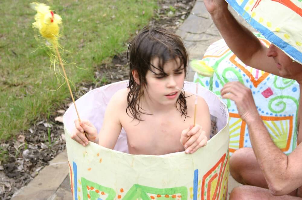 Easter 2X Eggs Outdoors photos - Naturism and nudism