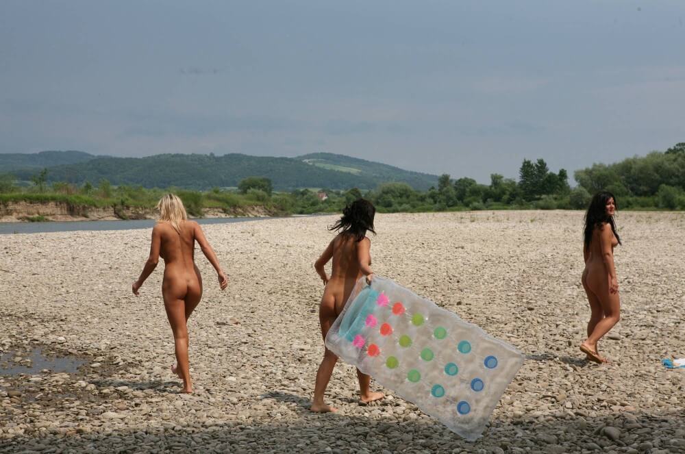 Naturist Park Floating On River photos - Naturism and nudism