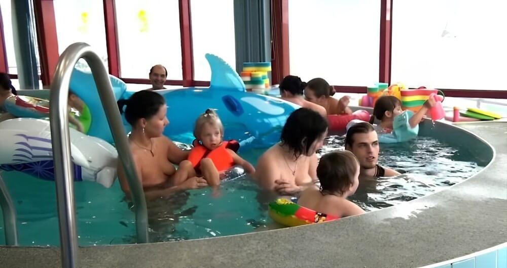 Indoor Swim Exercise - Naturism and nudism