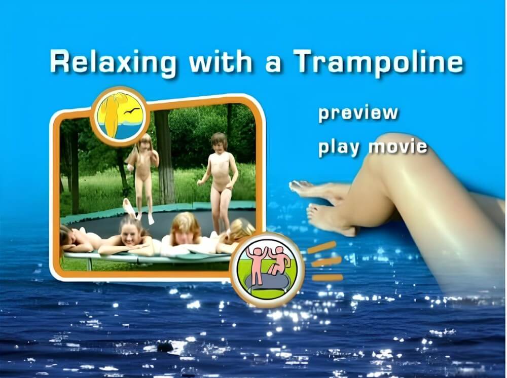 Naturist Freedom: Relaxing with a trampoline DVD - Naturism and nudism