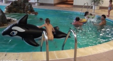 Naturism - Indoor dolphin ride Full HD upd - Naturism and nudism