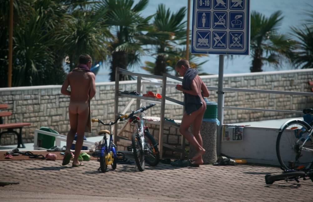 Nudism in a German water park photo - Naturism and nudism